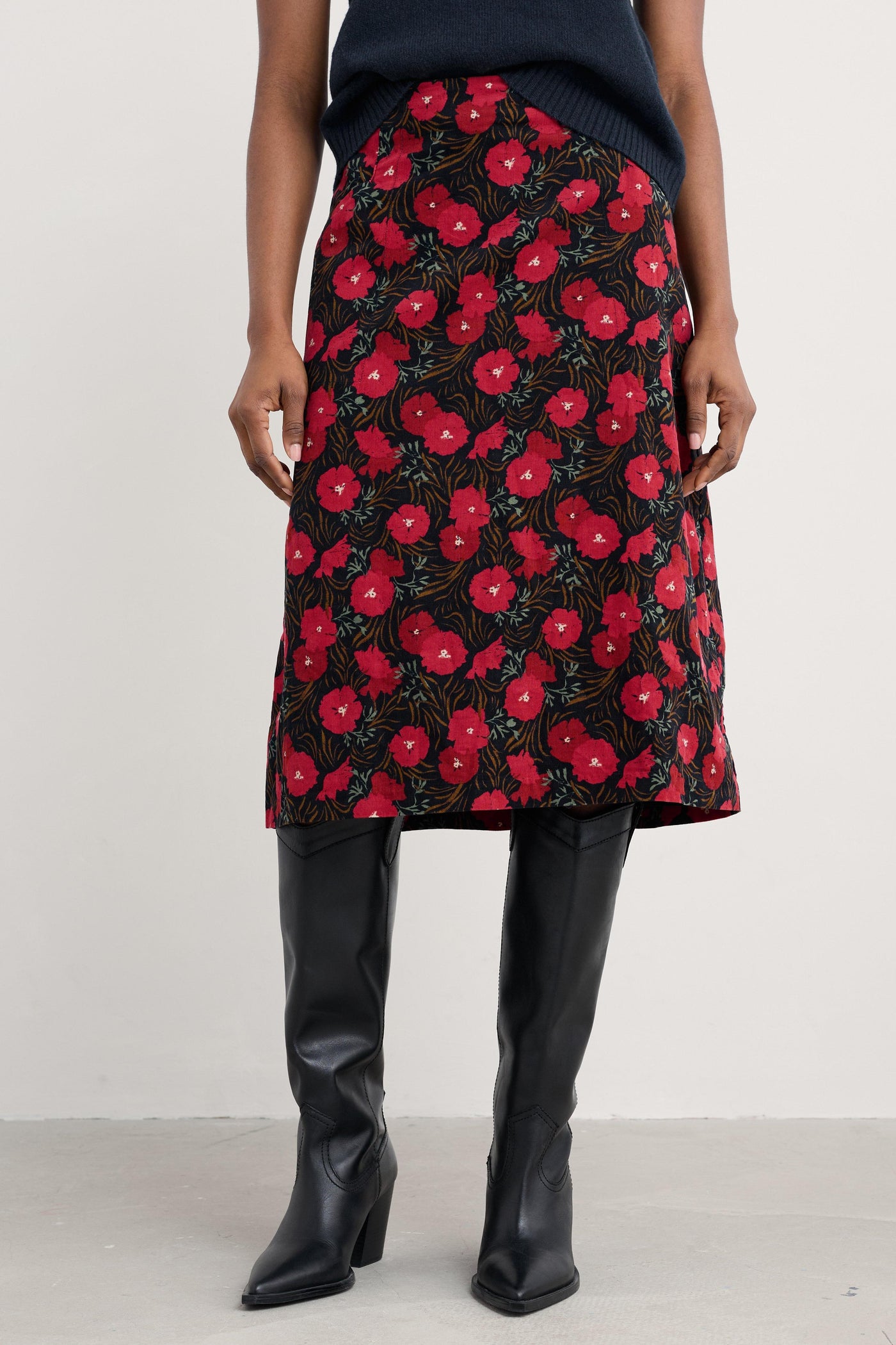 Seasalt Forest View Skirt in Grass Meadow Maritime