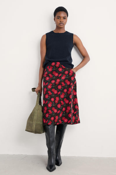 Seasalt Forest View Skirt in Grass Meadow Maritime