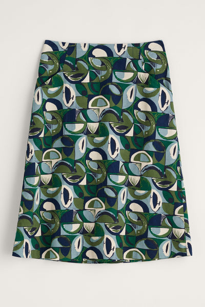 Seasalt Forest View Skirt in Land Forms Cut Grass-Womens-Ohh! By Gum - Shop Sustainable