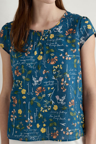 Seasalt Garden Gate Top II - Coastal Collection Light Squid-Womens-Ohh! By Gum - Shop Sustainable