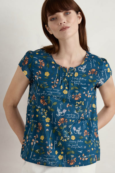 Seasalt Garden Gate Top II - Coastal Collection Light Squid-Womens-Ohh! By Gum - Shop Sustainable