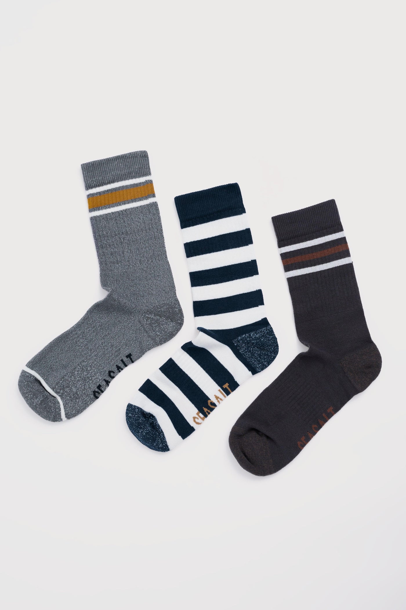 Seasalt Gift Box of 3 Men’s Seasalt Socks Cushioned Charlestown Mix