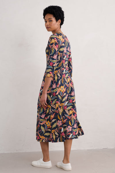 Seasalt Helena Dress-Folky Bloom Maritime-Womens-Ohh! By Gum - Shop Sustainable