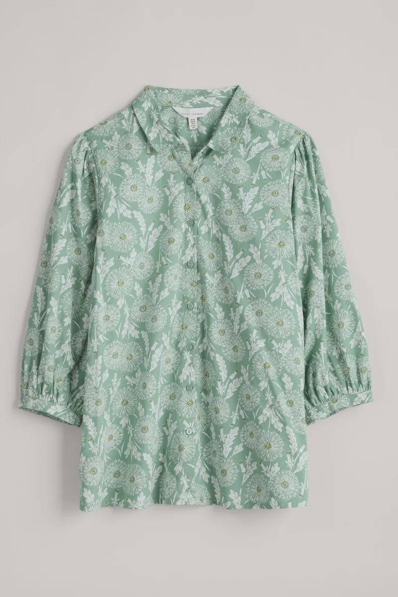 Seasalt Hope Cottage Blouse - Dandelion Seed Rosemary-Womens-Ohh! By Gum - Shop Sustainable