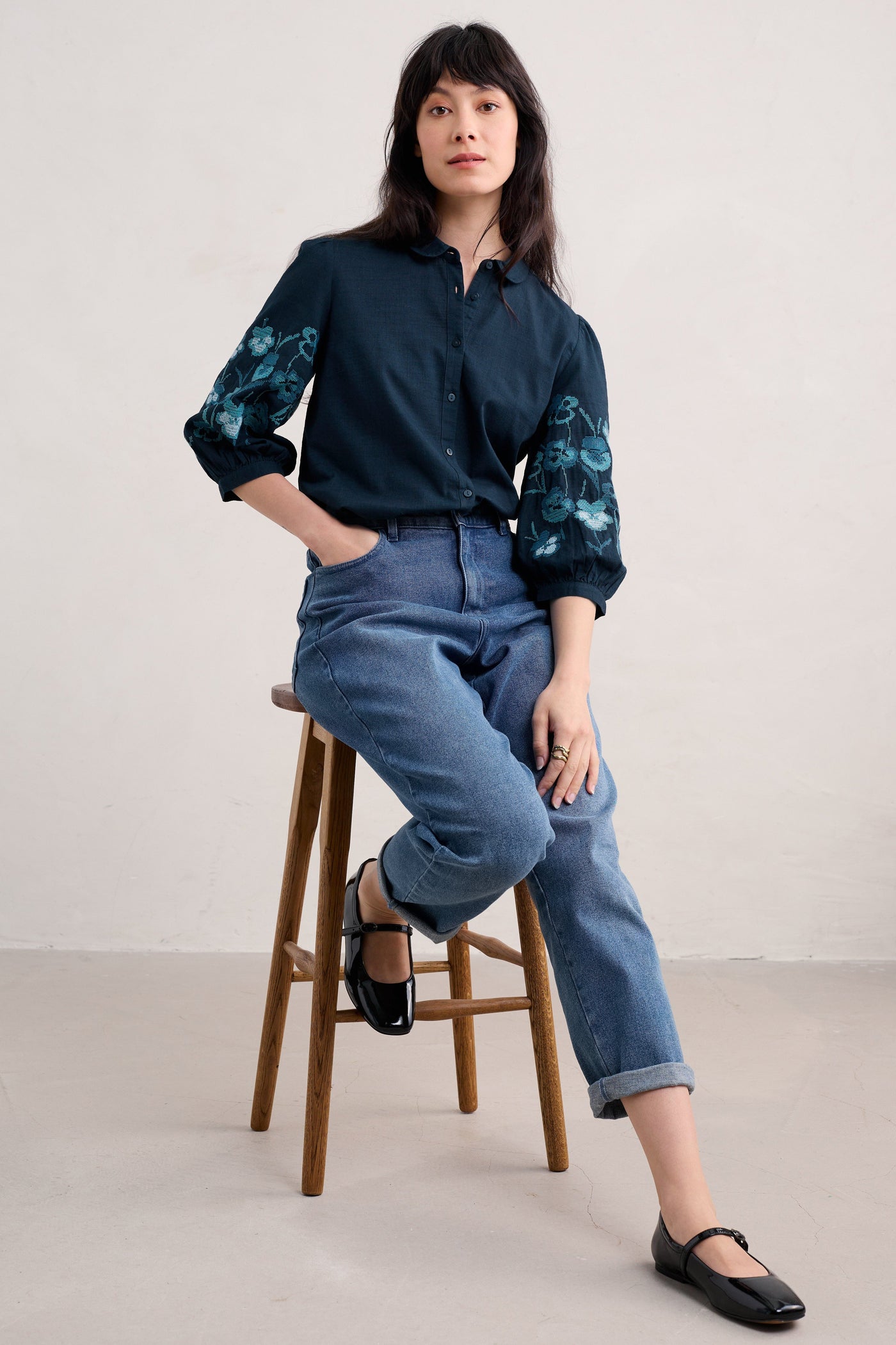 Seasalt Hope Cottage Blouse II in Maritime-Womens-Ohh! By Gum - Shop Sustainable