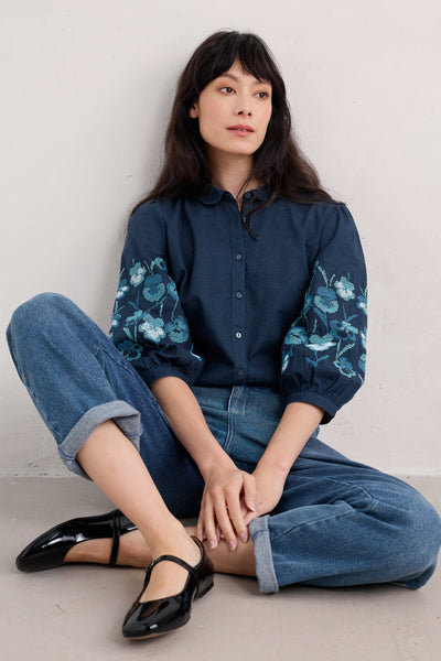 Seasalt Hope Cottage Blouse II in Maritime-Womens-Ohh! By Gum - Shop Sustainable