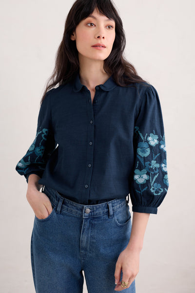 Seasalt Hope Cottage Blouse II in Maritime-Womens-Ohh! By Gum - Shop Sustainable