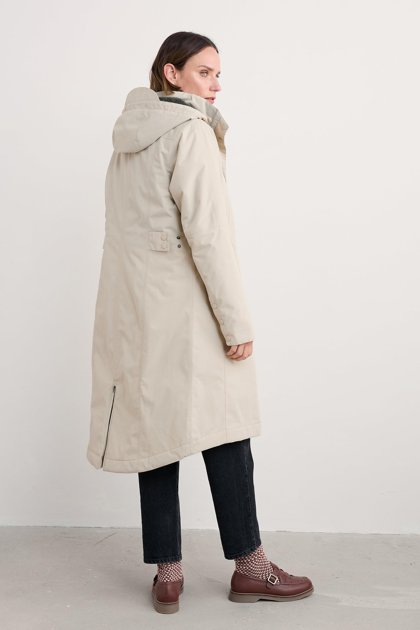 Abrigo impermeable Janelle de Seasalt en Aran