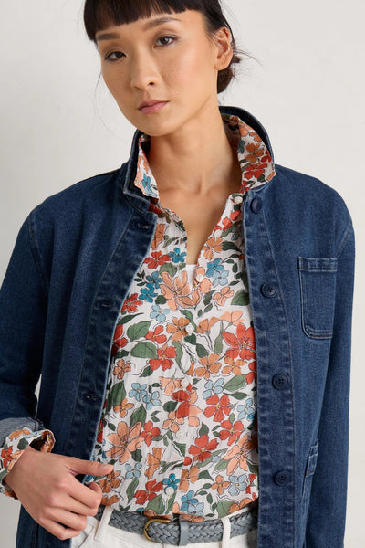 Seasalt Larissa Shirt - Anemone Vintage Chalk-Womens-Ohh! By Gum - Shop Sustainable