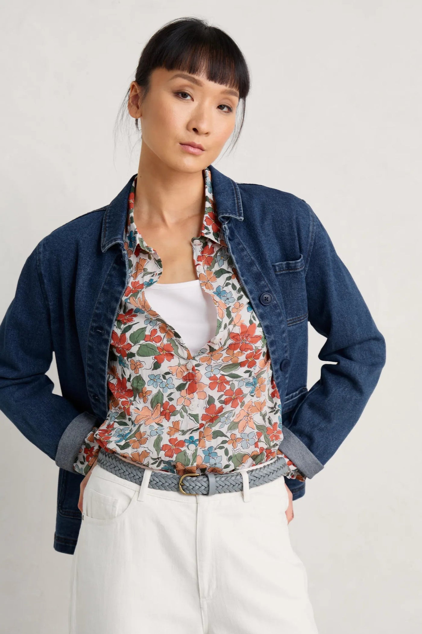 Seasalt Larissa Shirt - Anemone Vintage Chalk-Womens-Ohh! By Gum - Shop Sustainable