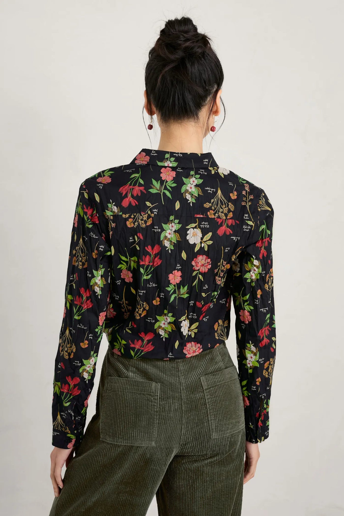 Seasalt Larissa Shirt - Botanical Collage Onyx-Womens-Ohh! By Gum - Shop Sustainable
