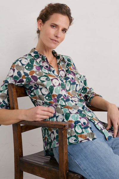 Seasalt Larissa Shirt - Geo Pebbles Mix-Womens-Ohh! By Gum - Shop Sustainable