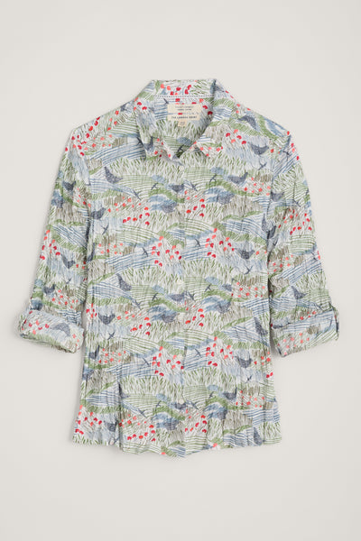 Seasalt Larissa Shirt-Meadow Birds Chalk-Womens-Ohh! By Gum - Shop Sustainable