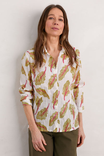 Seasalt Larissa Shirt in Chard Leaves Chalk-Womens-Ohh! By Gum - Shop Sustainable