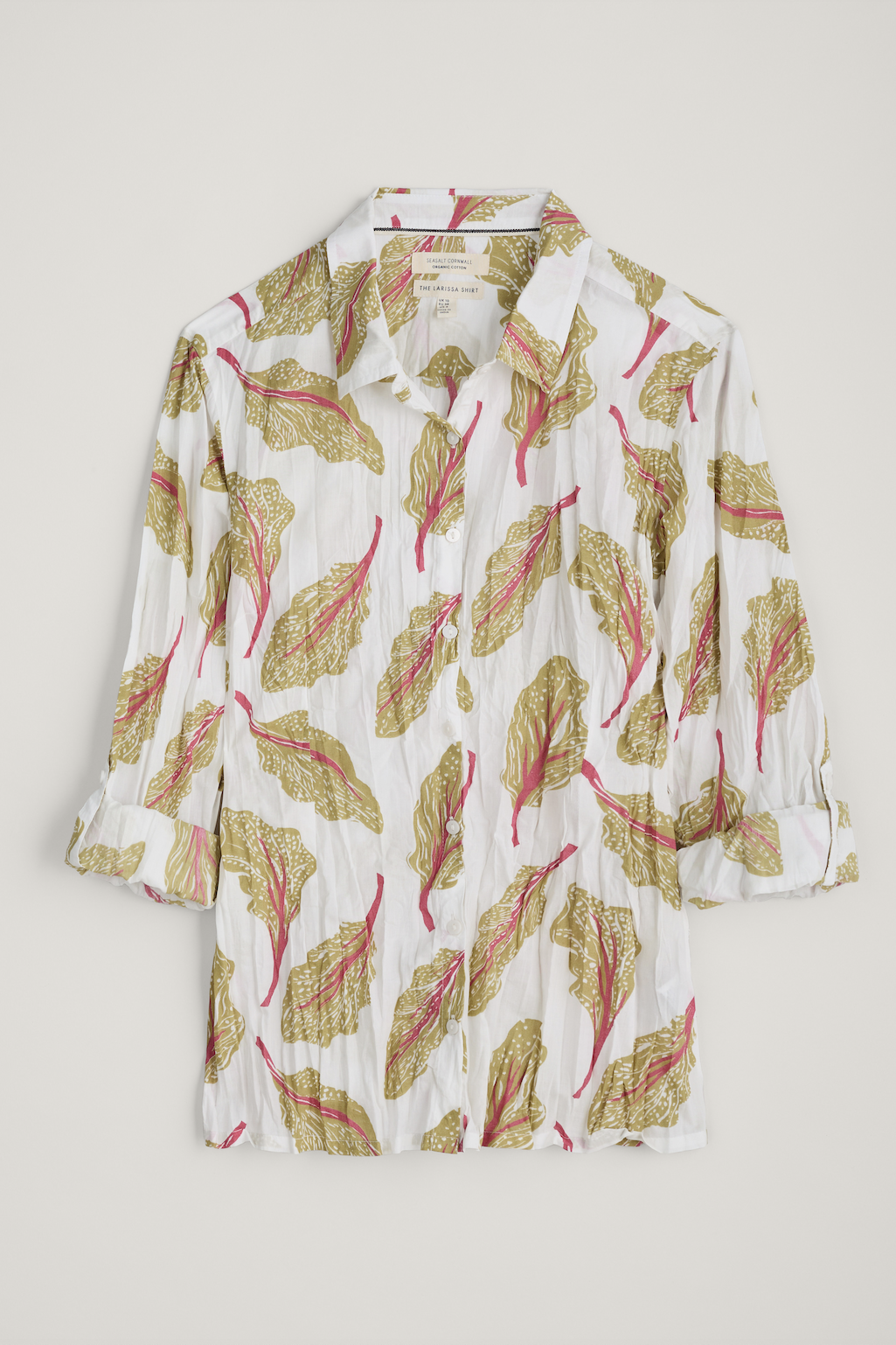 Seasalt Larissa Shirt in Chard Leaves Chalk-Womens-Ohh! By Gum - Shop Sustainable