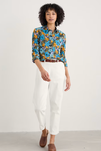 Seasalt Larissa Shirt in Citrus Floral Poseidon