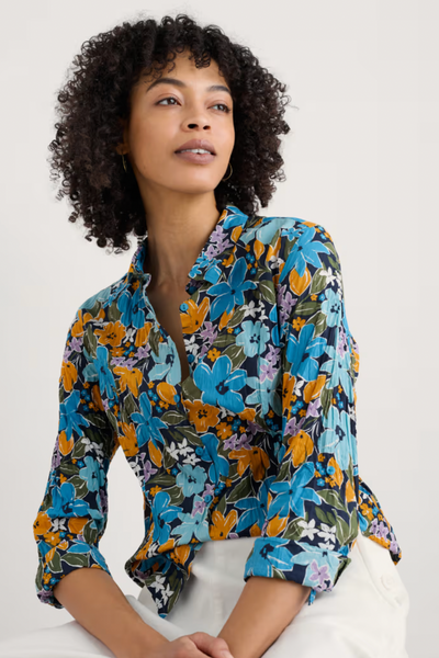 Seasalt Larissa Shirt in Citrus Floral Poseidon