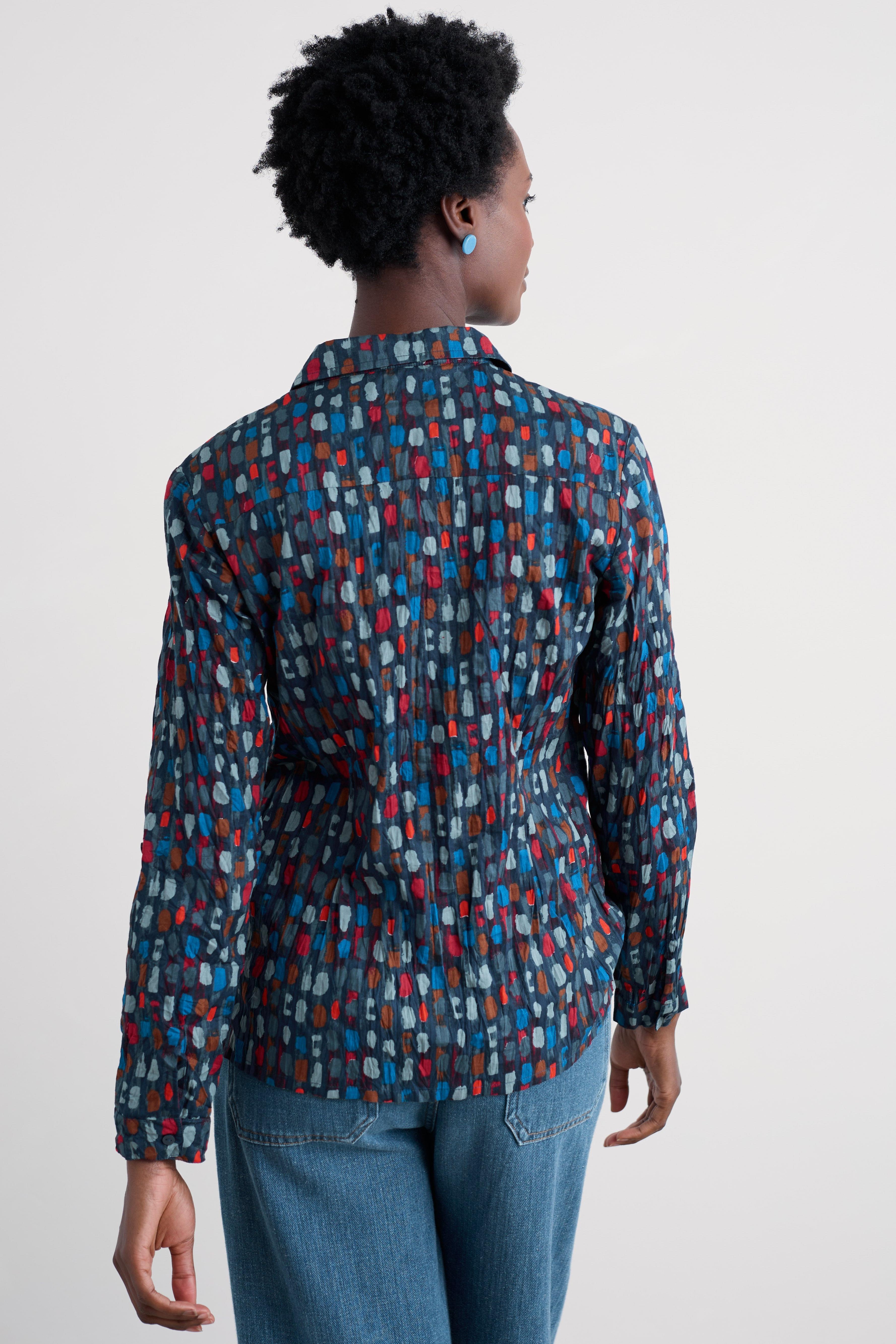 Seasalt Larissa Shirt in Dye Strokes Dark Lugger