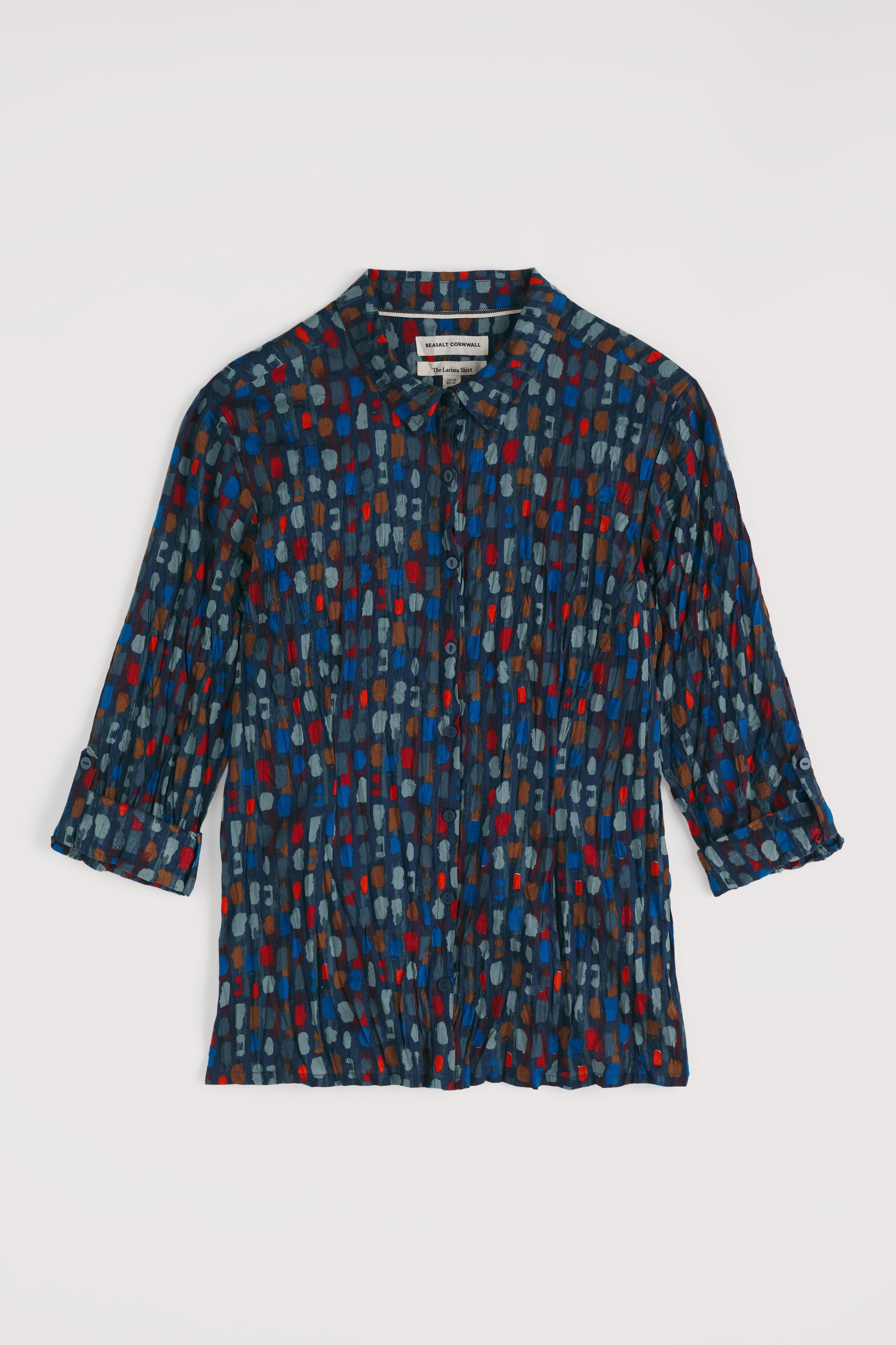 Seasalt Larissa Shirt in Dye Strokes Dark Lugger