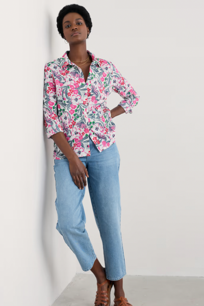 Seasalt Larissa Shirt in Garden Flowers Tulip