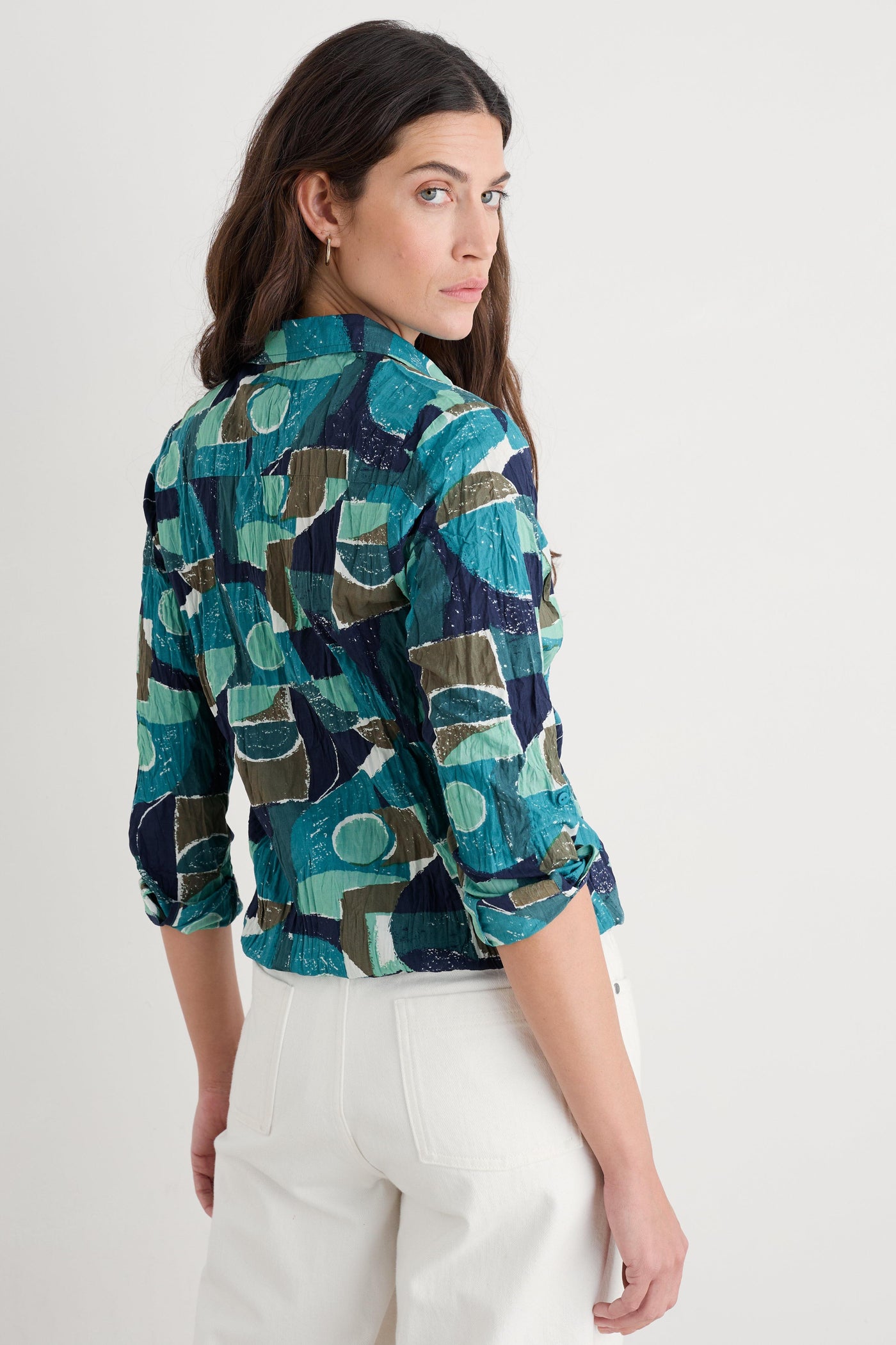 Seasalt Larissa Shirt in Penwith Abstract Emulsion
