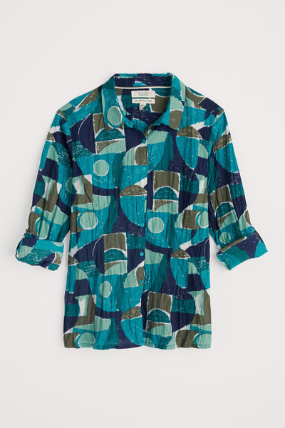 Seasalt Larissa Shirt in Penwith Abstract Emulsion