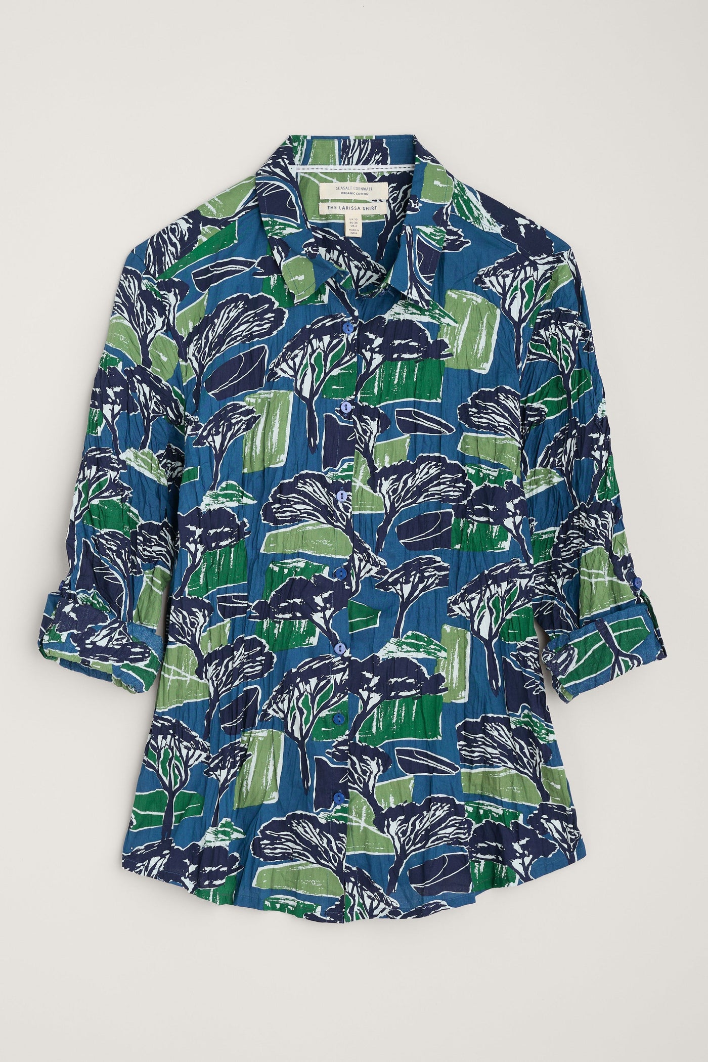 Seasalt Larissa Shirt in Sketchbook Trees Sea Cave-Womens-Ohh! By Gum - Shop Sustainable