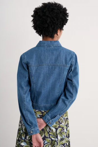 Seasalt Levan Well Jacket Mid Wash Rain Slub