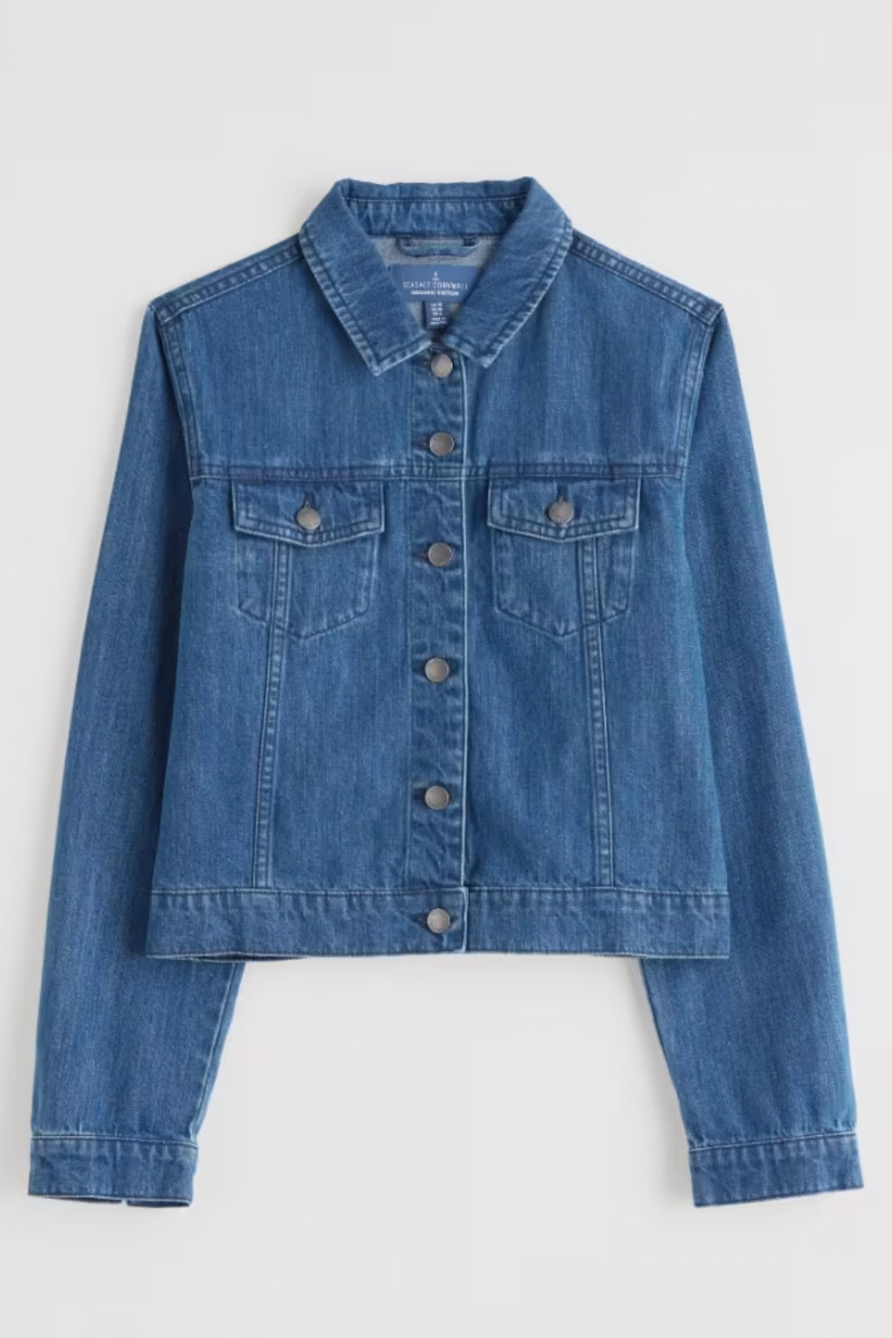 Seasalt Levan Well Jacket Mid Wash Rain Slub