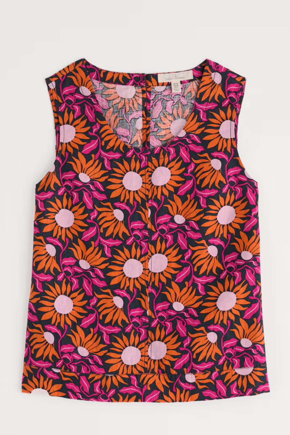Seasalt Lighthouse Station Vest in Bold Sunflower Maritime