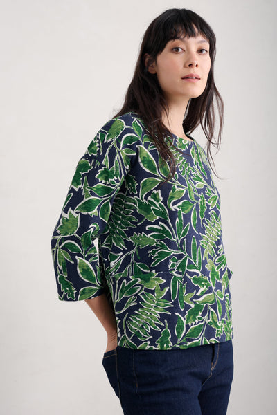 Seasalt Living Canvas Top in Inked Foliage Maritime-Womens-Ohh! By Gum - Shop Sustainable