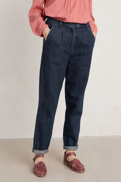 Seasalt Marsland Trousers - Dark Wash Indigo-Womens-Ohh! By Gum - Shop Sustainable
