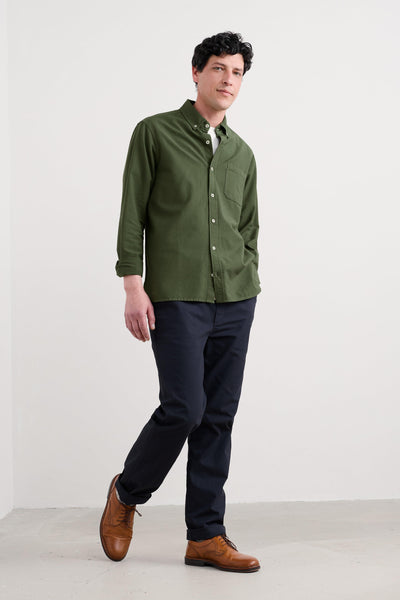 Seasalt Men's Jenken Garment Dyed Oxford Shirt-Hosta