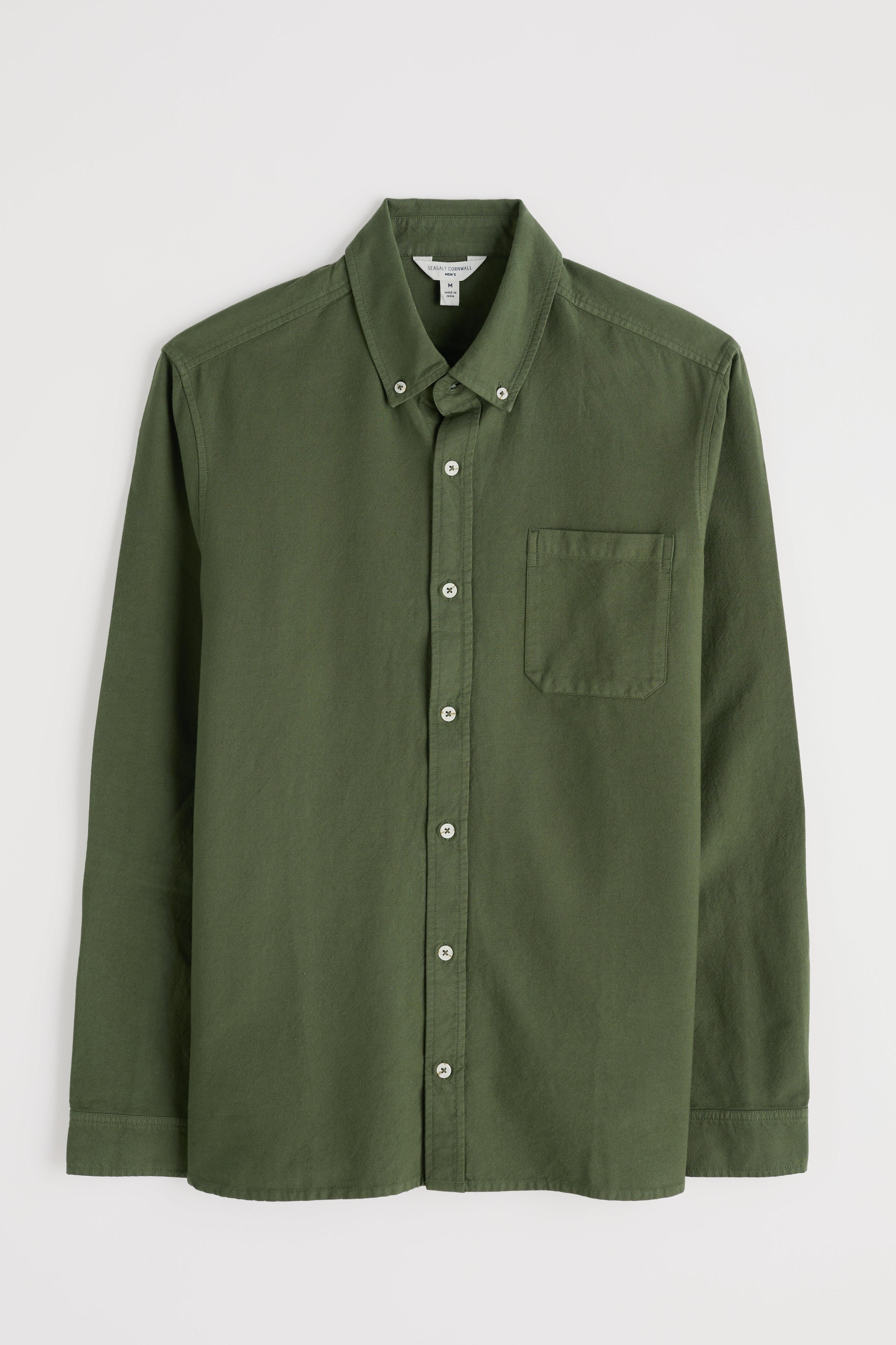 Seasalt Men's Jenken Garment Dyed Oxford Shirt-Hosta