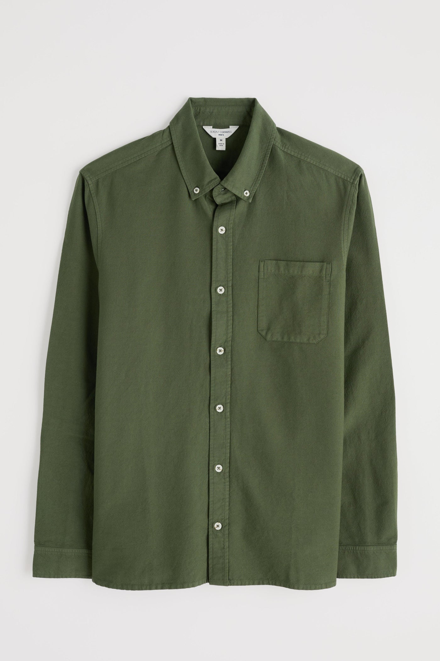 Seasalt Men's Jenken Garment Dyed Oxford Shirt-Hosta