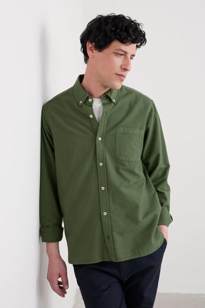 Seasalt Men's Jenken Garment Dyed Oxford Shirt-Hosta