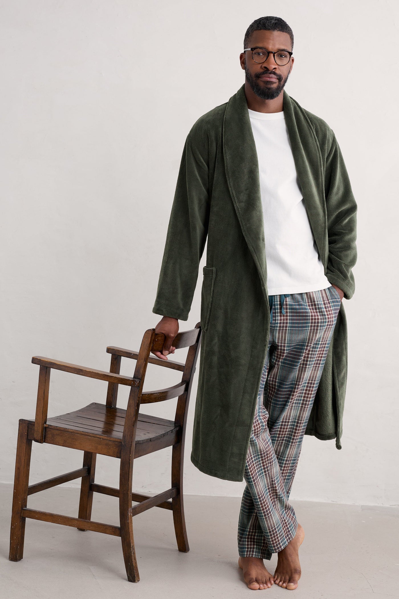 Seasalt Men's Potter Robe in Woodland-Mens-Ohh! By Gum - Shop Sustainable