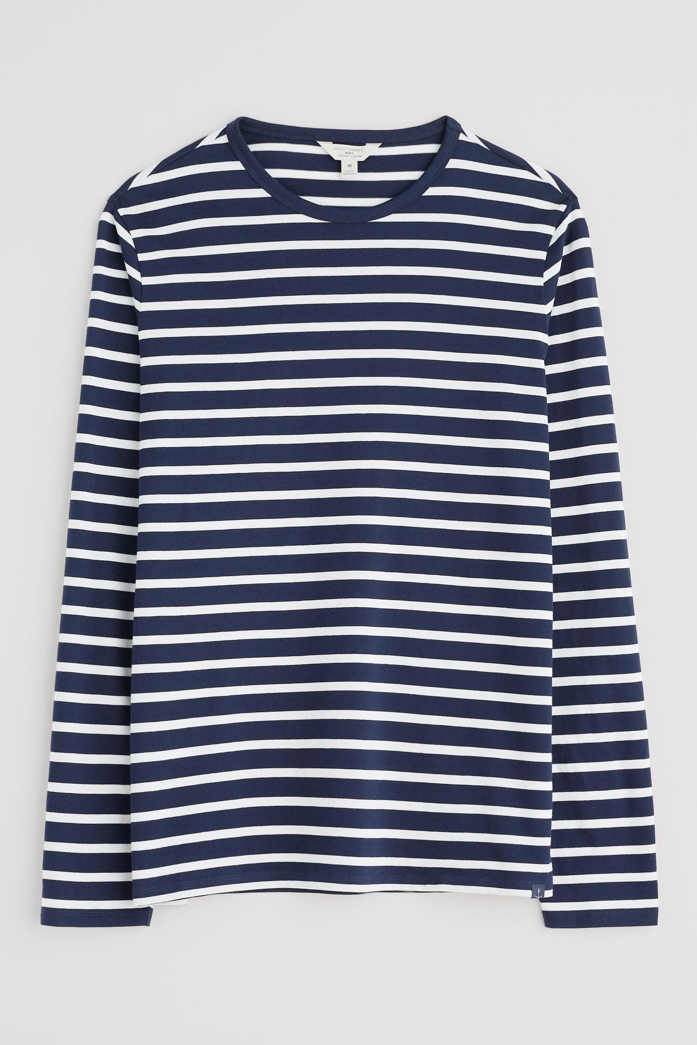 Seasalt Men's Sailor Shirt Breton Maritime Chalk
