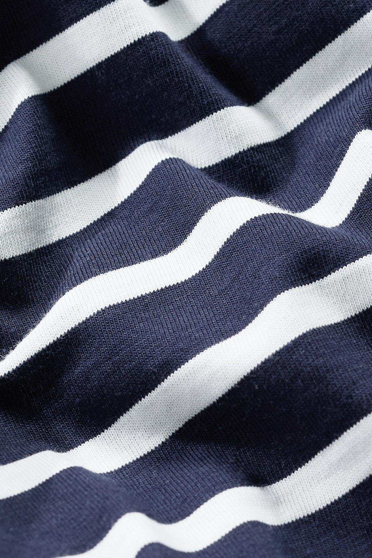 Seasalt Men's Sailor Shirt Breton Maritime Chalk