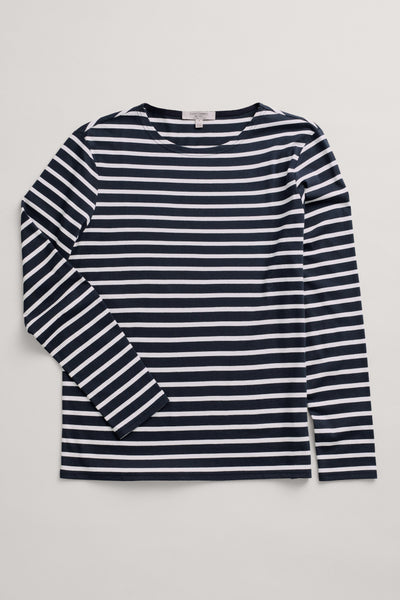 Seasalt Men's Sailor Shirt in Breton Inkwell Chalk-Mens-Ohh! By Gum - Shop Sustainable