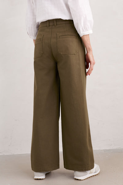 Seasalt Milly Trouser in Dark Seagrass-Womens-Ohh! By Gum - Shop Sustainable