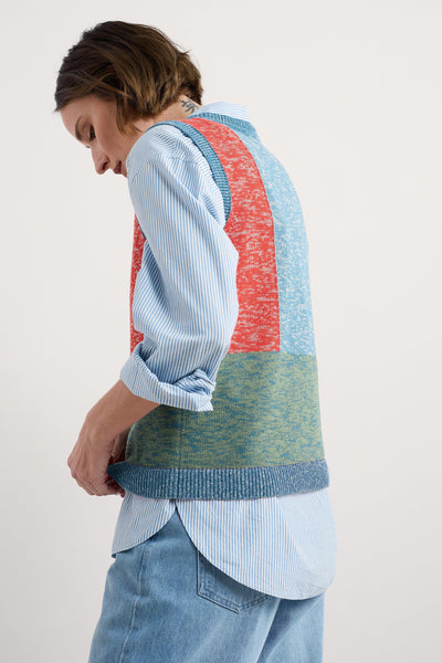 Seasalt Morgana Vest in Tangle Wood Lagoon Multi