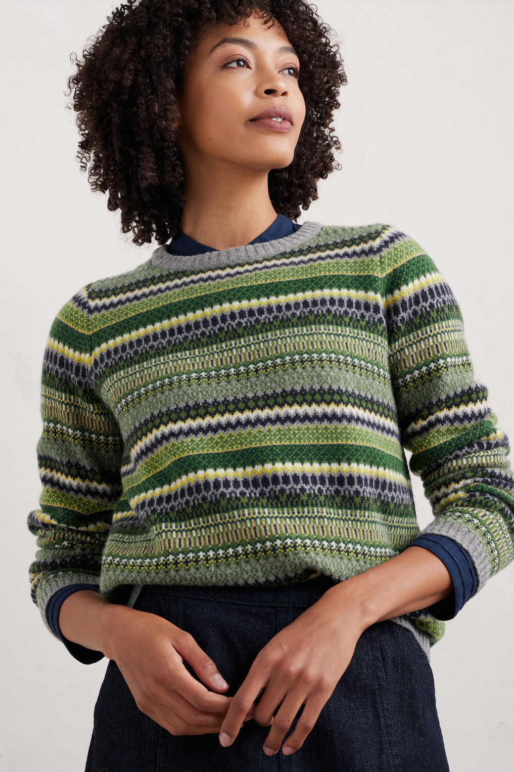 Seasalt Percella Cove Jumper in Weaving Needle Grassland Mix-Womens-Ohh! By Gum - Shop Sustainable