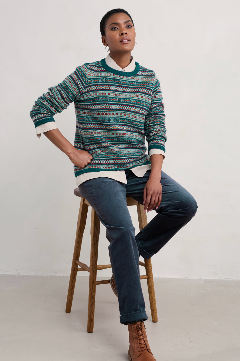 Seasalt Percella Cove Jumper in Wheal Towan Seashore Mix-Womens-Ohh! By Gum - Shop Sustainable