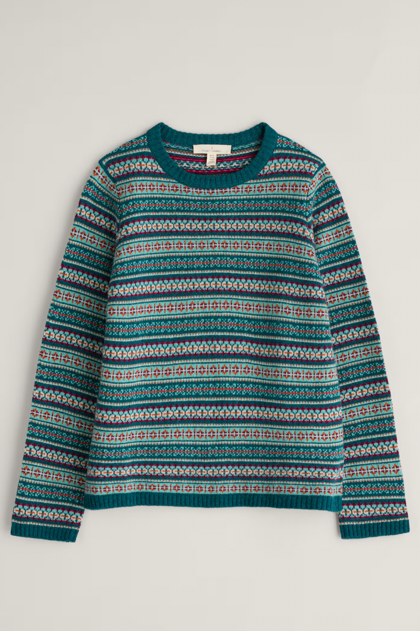 Seasalt Percella Cove Jumper in Wheal Towan Seashore Mix-Womens-Ohh! By Gum - Shop Sustainable