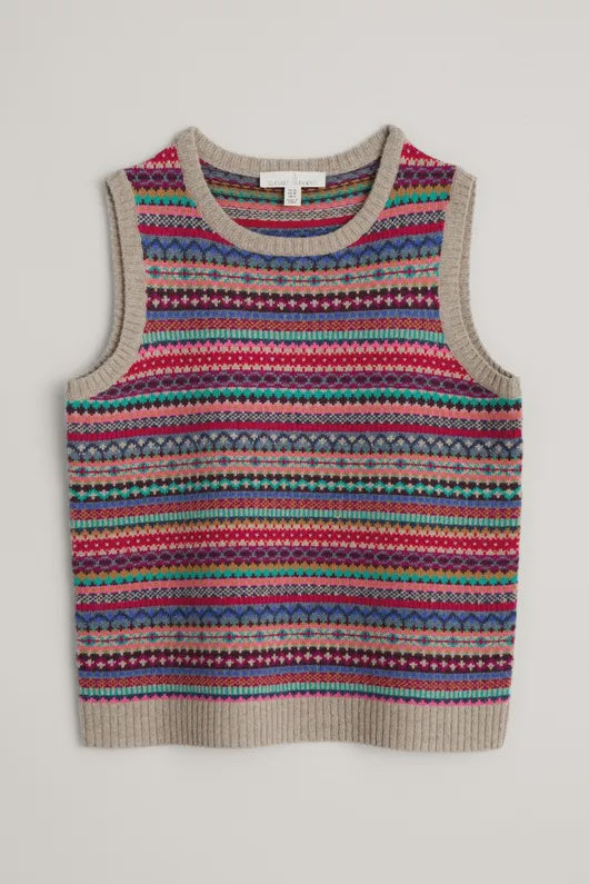Seasalt Percella Cove Vest - Star Jasmine Bisque Mix-Womens-Ohh! By Gum - Shop Sustainable