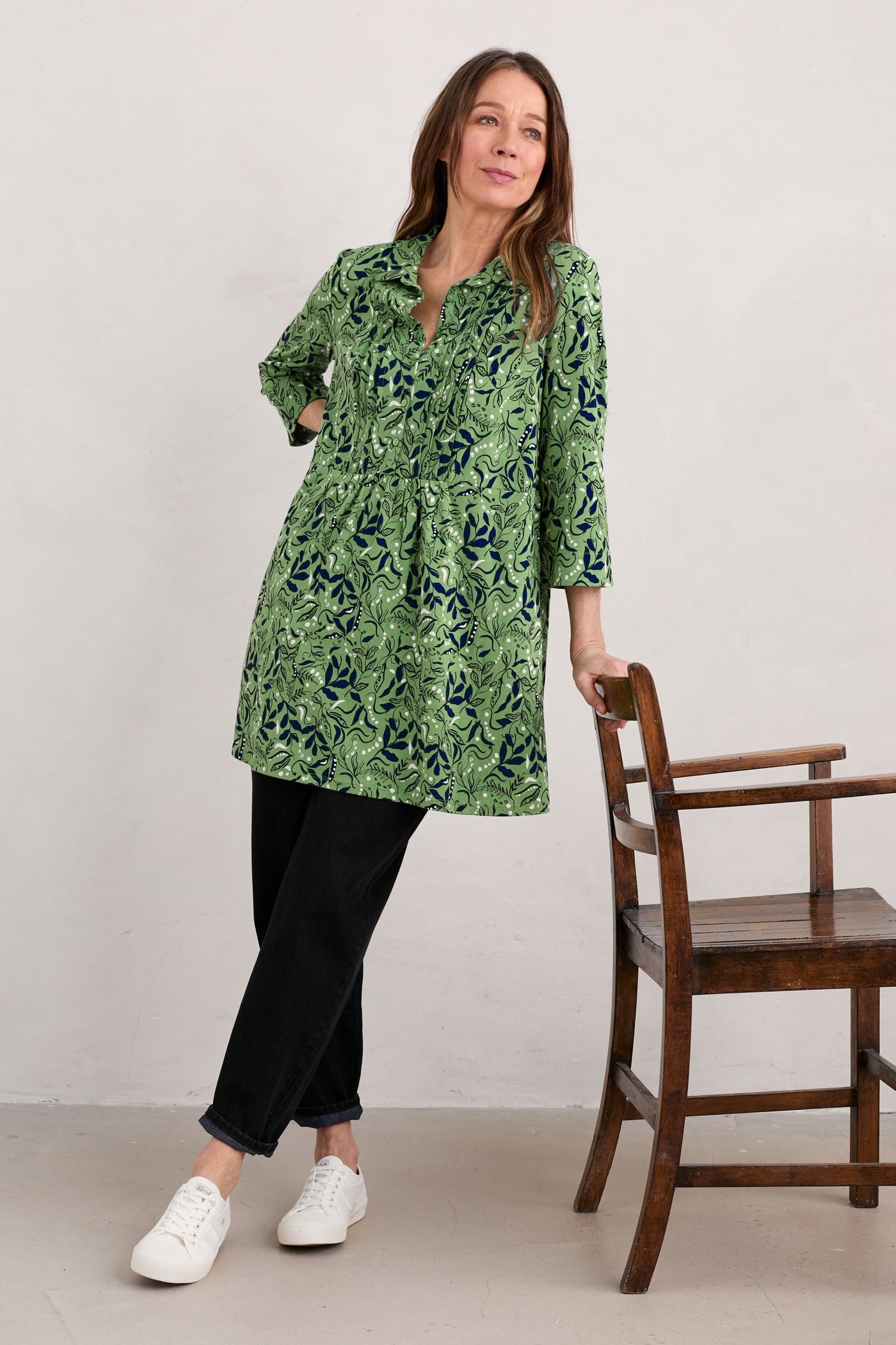 Seasalt Rocky Pass Tunic-Wandering Peas Samphire-Womens-Ohh! By Gum - Shop Sustainable