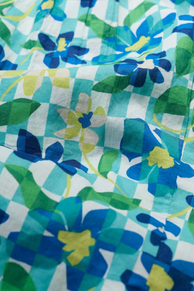 Seasalt Rushmaker Shirt in Picnic Floral Chalk