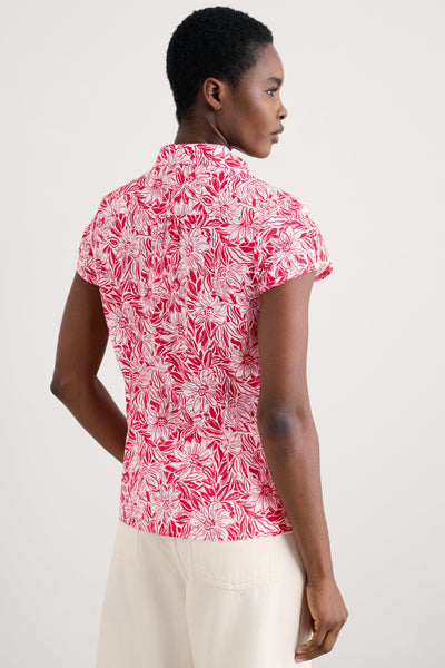 Seasalt Rushmaker Shirt in Stream Flower Scarlet
