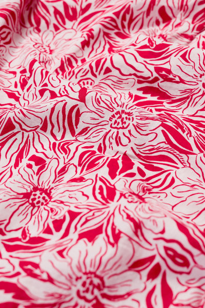 Seasalt Rushmaker Shirt in Stream Flower Scarlet